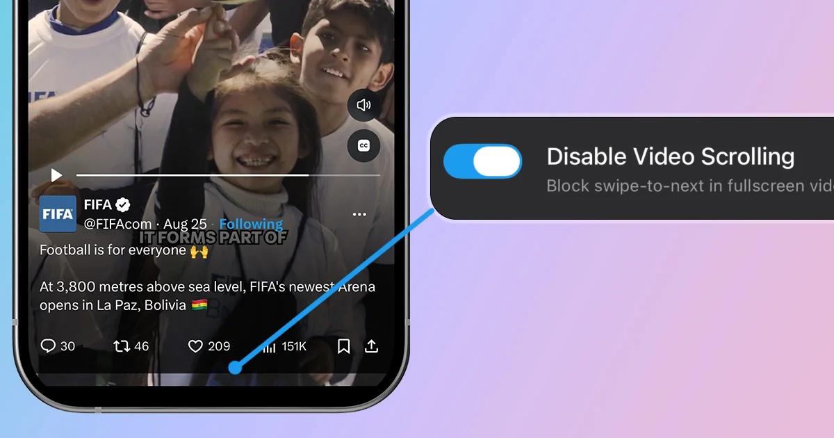 How to Disable X Video Scrolling